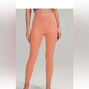 Lululemon align high rise pant 25 inch colored “pink savannah”